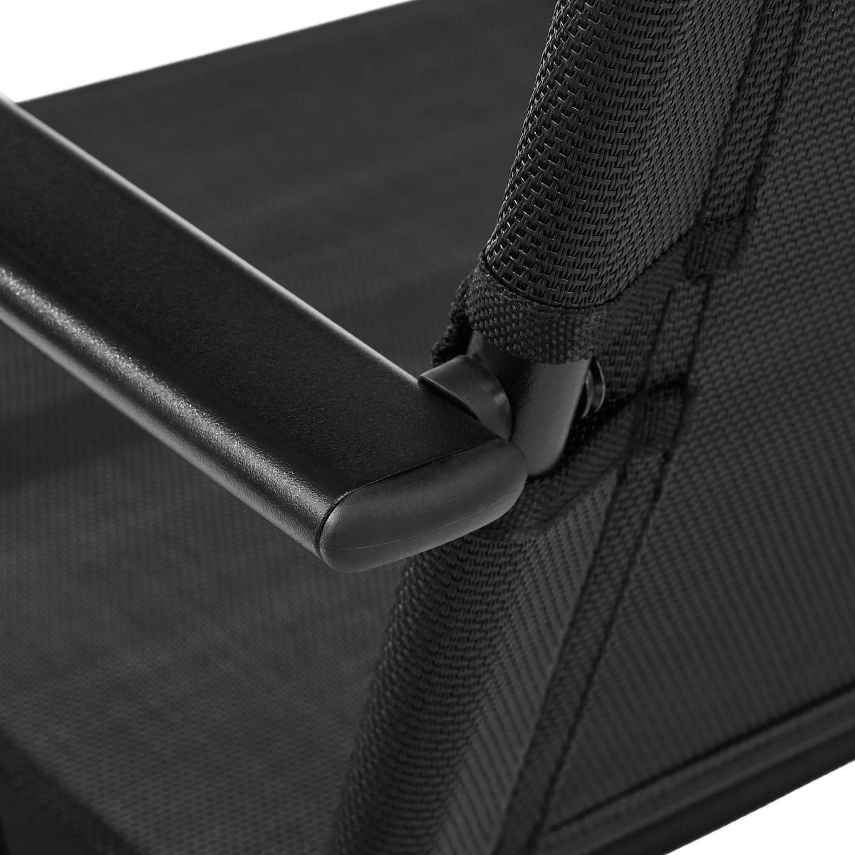 Black Steel and Sling Folding Outdoor Armchair Set of 2 K8514