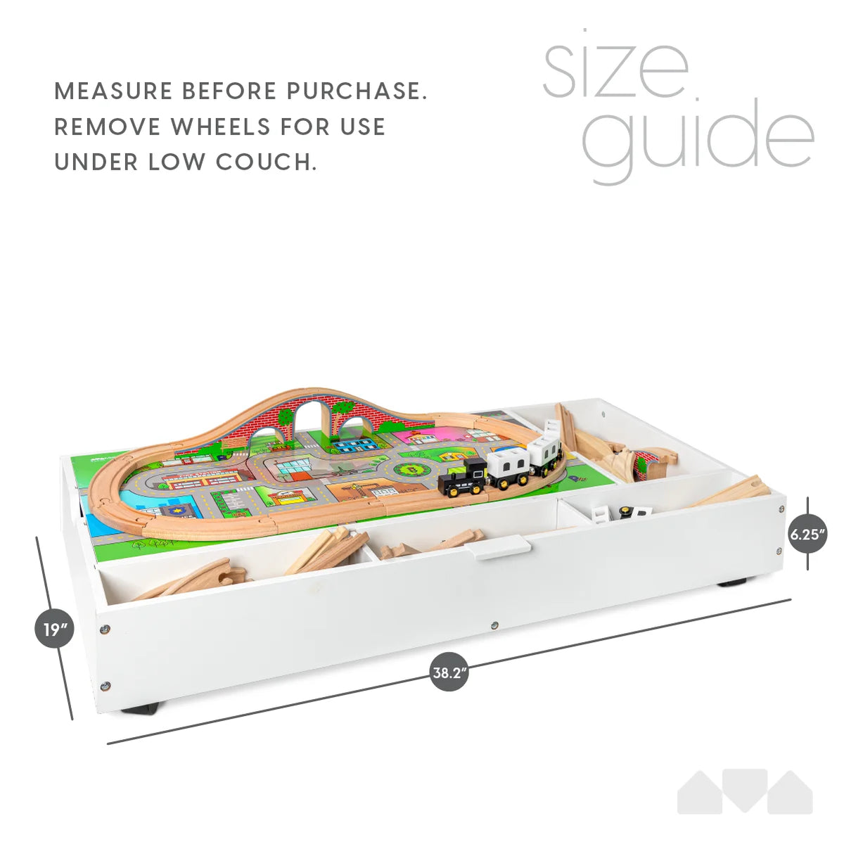 Rollaway Play Table and Toy Organizer V2067