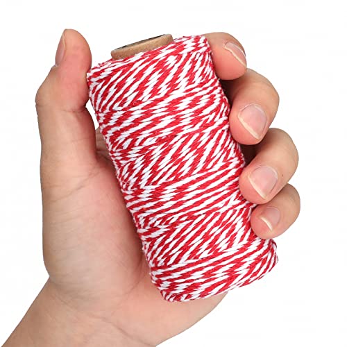 Green Red and White Cotton Twine String L252