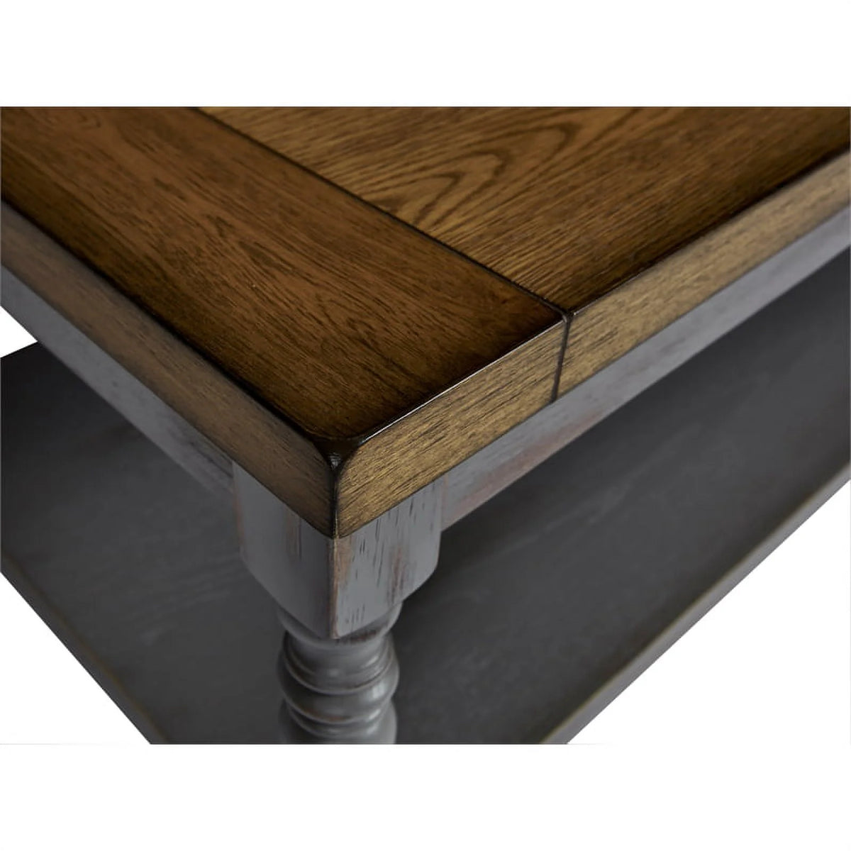 Brown Wood Cocktail Table & 2 End Tables R3744