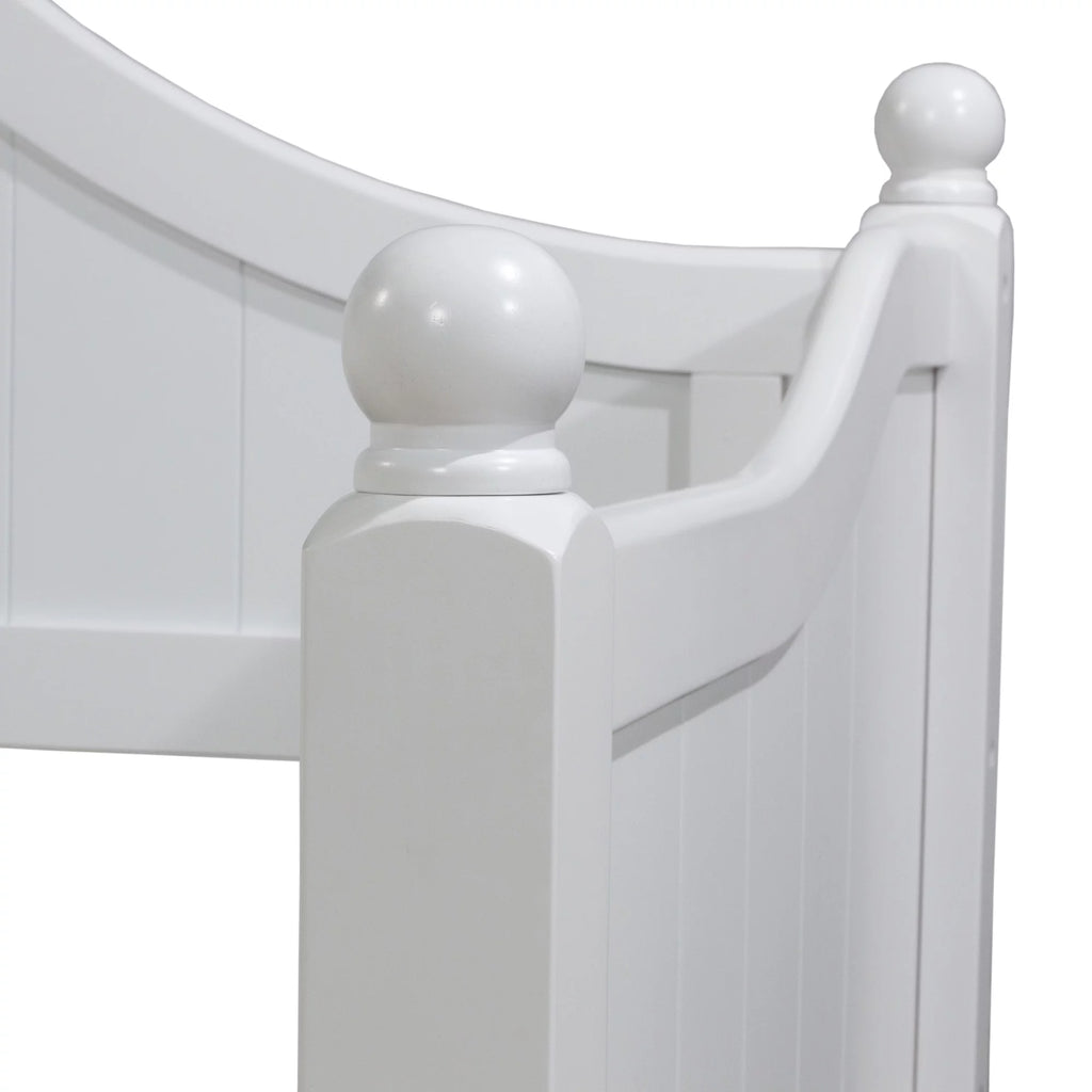 White Wood Twin Daybed with Trundle S997909