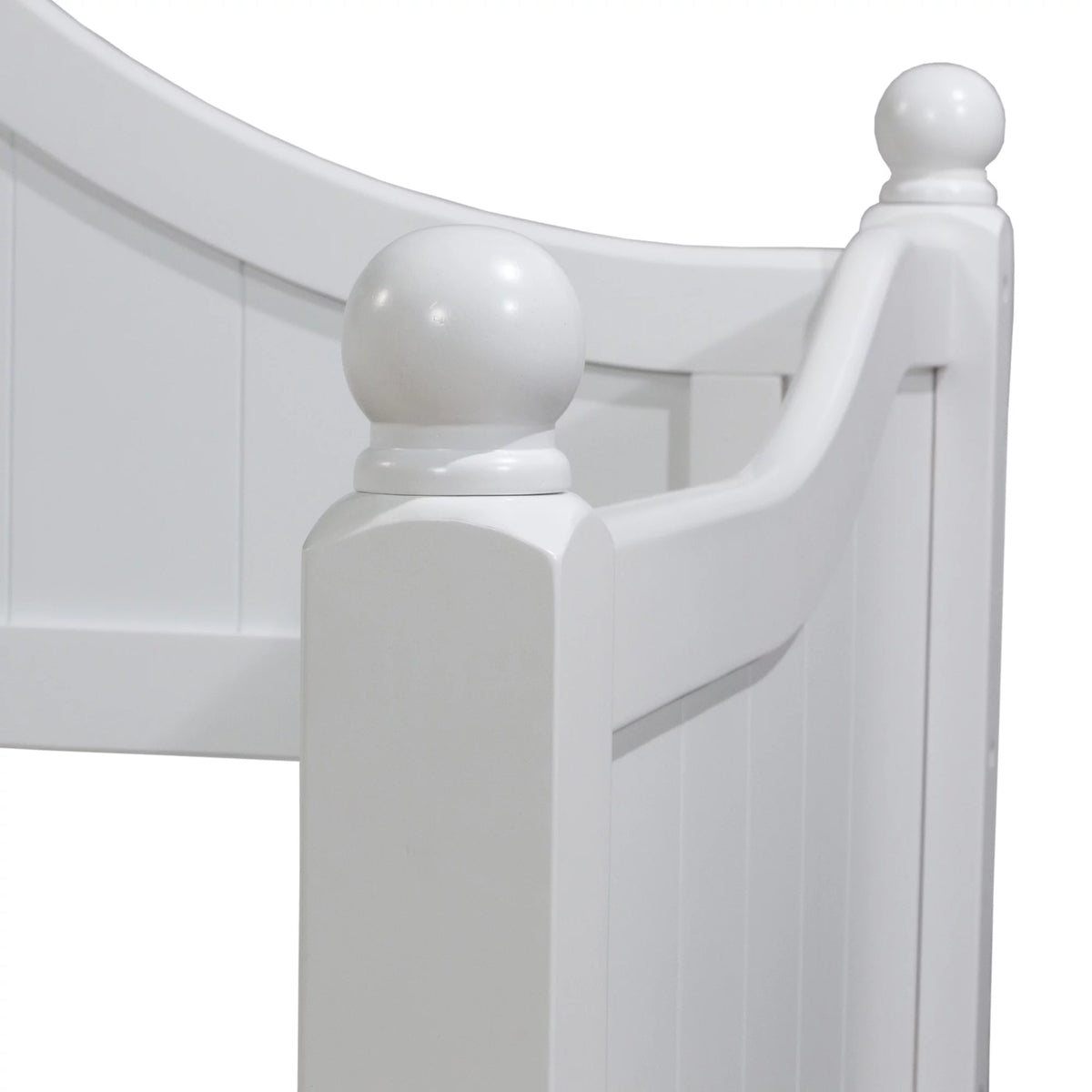 White Wood Twin Daybed with Trundle S997909