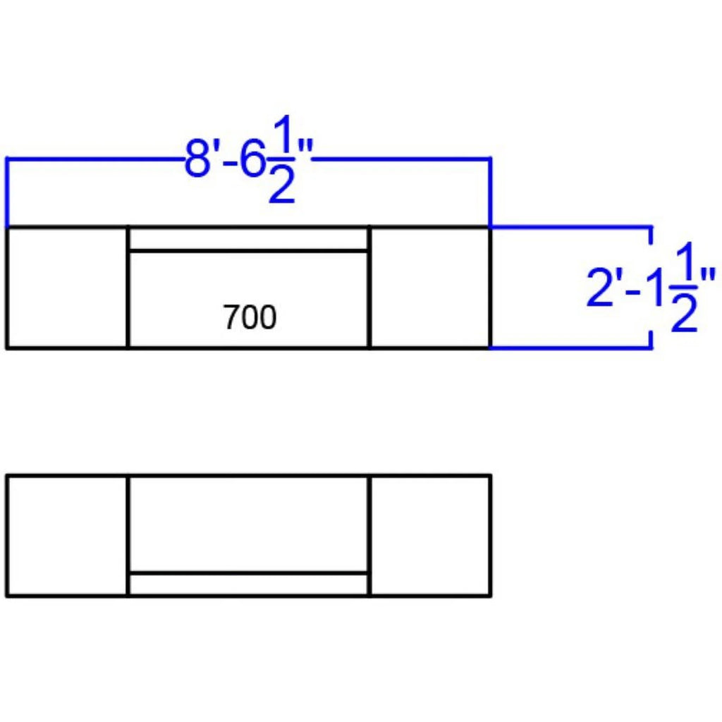 6 Piece Reception Seating in White E18845