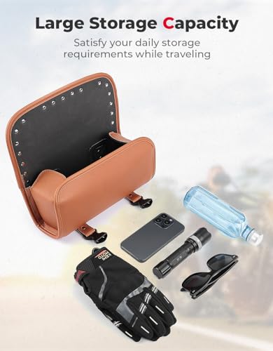 PU Leather Universal Motorcycle Fork Bag A31945