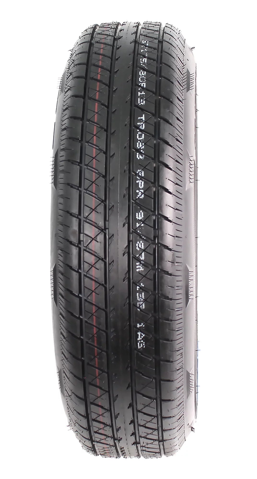 2-Pk Radial Trailer Tire On Rim ST175/80R13 5 Lug White Spoke Wheel X633