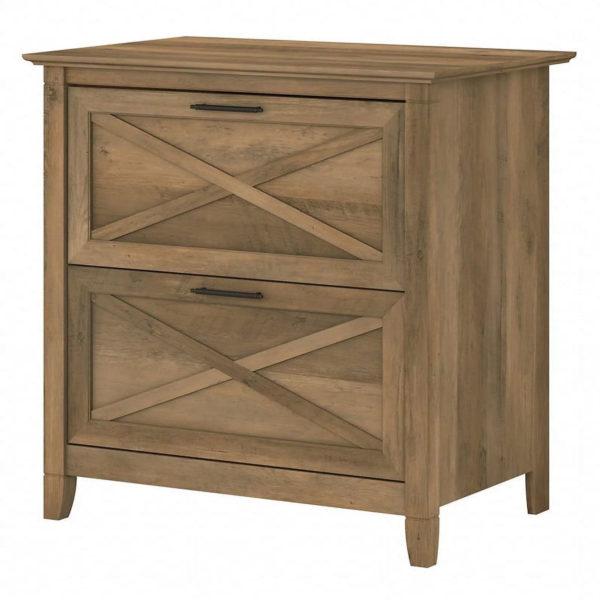 2 Drawer Contemporary Wood Lateral File Cabinet in Pine C474623
