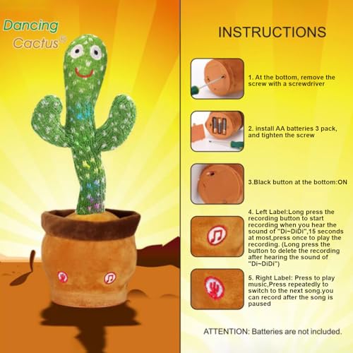 Dancing Cactus Baby Plush Toy B543197