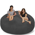 7' Memory Foam Bean Bag Chair Micro Suede A18262