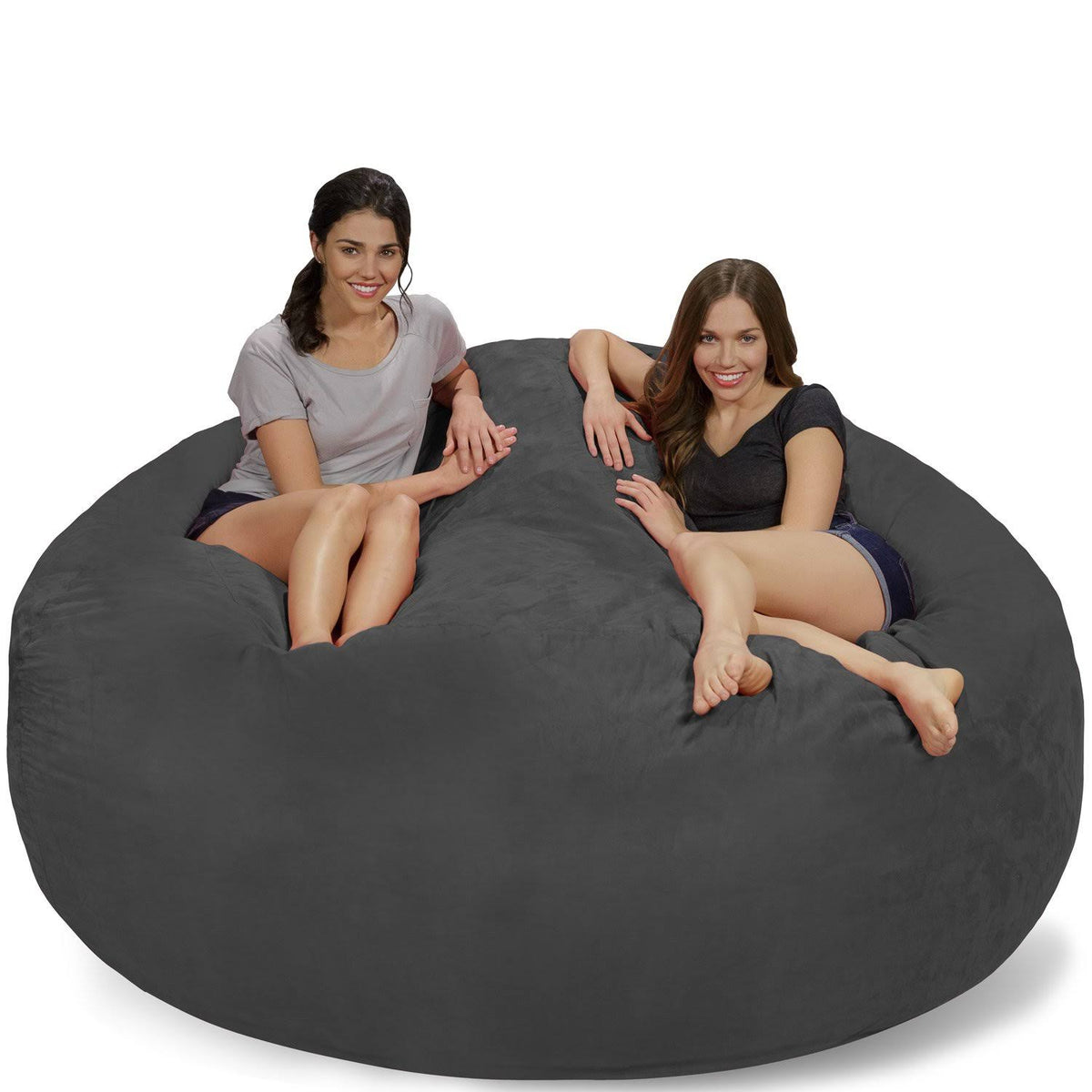 7' Memory Foam Bean Bag Chair Micro Suede A18262
