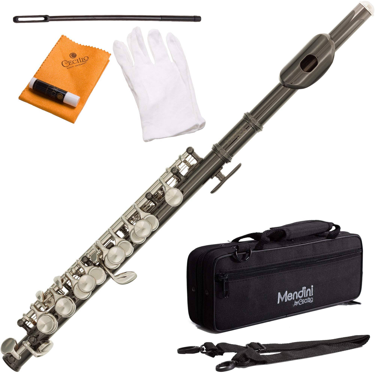 Black Nickel Plated C Piccolo with Case T22577
