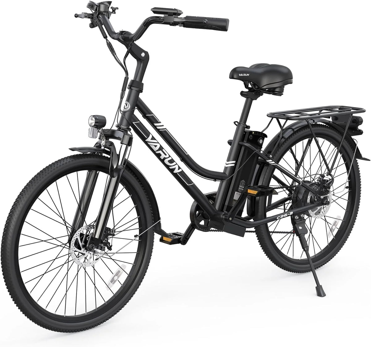 500W Electric Bike with Removable Battery, 7-Speed, and Shock Absorber Q731