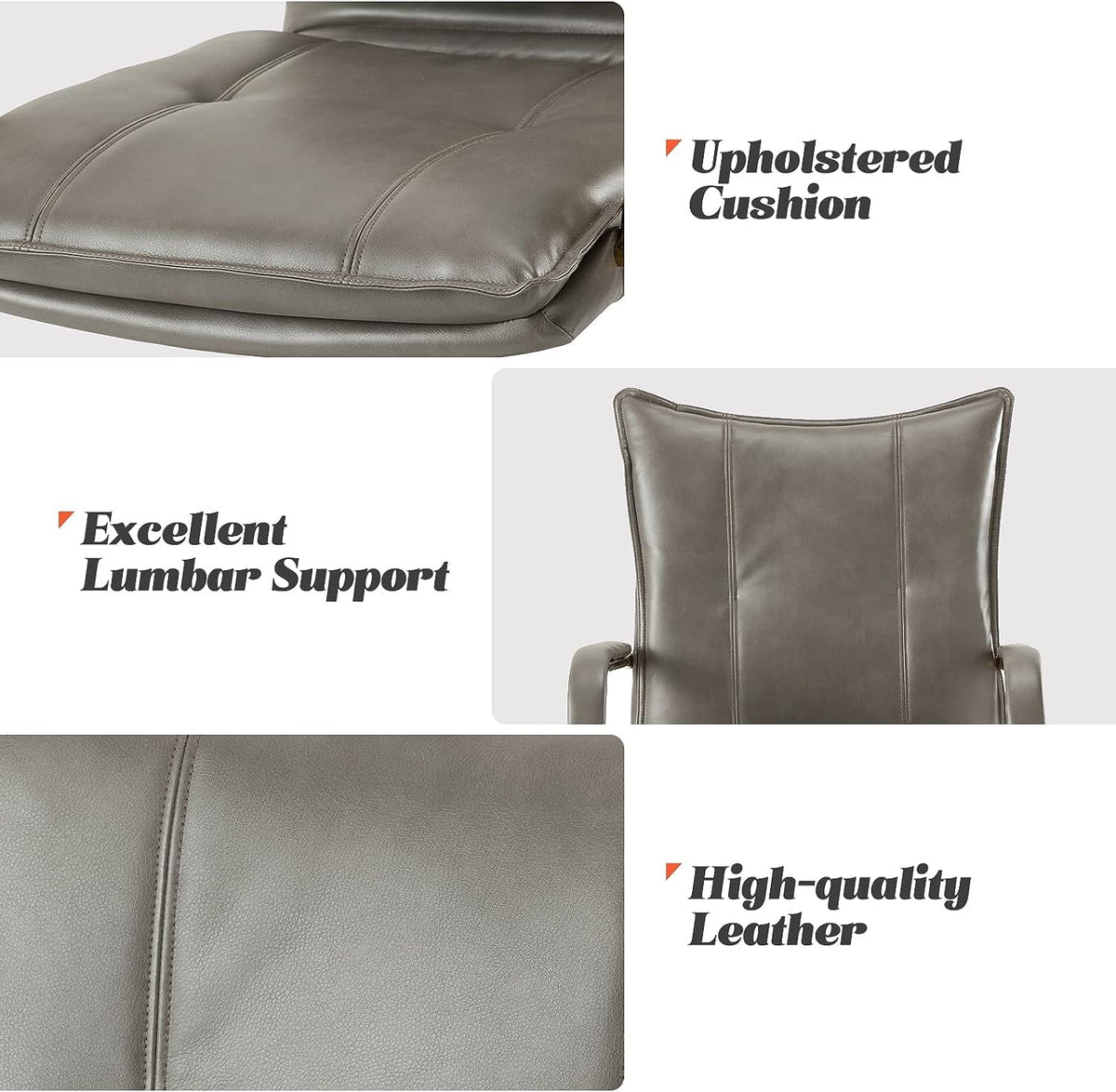 Faux Leather Adjustable Swivel Computer Chair K7764