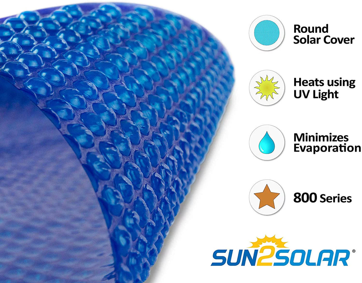 30' Round Blue Solar Pool Cover A26028