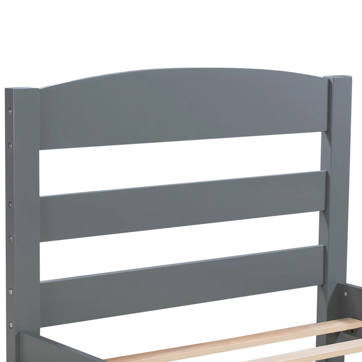 White Pine Wood Twin Bed with Storage Drawer P23549