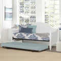 White Wood Twin Daybed with Trundle S997909