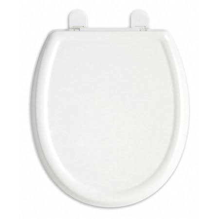 White Elongated Closed Front Toilet Seat with Cover D505