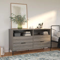 Weathered Oak Wide Dresser S227