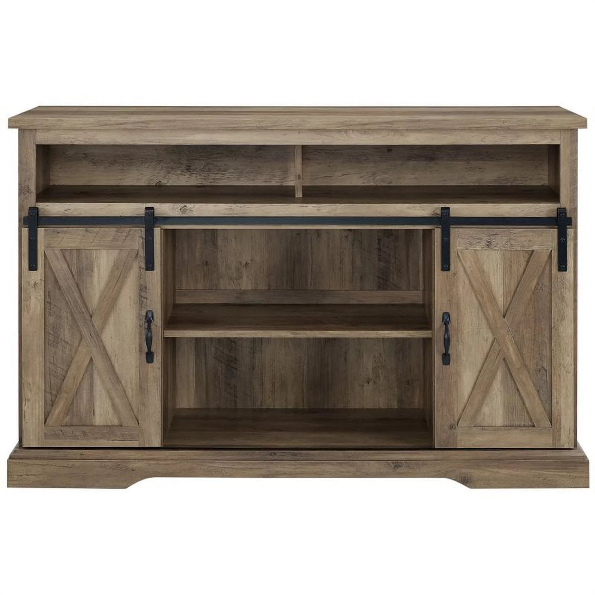 Sliding Barn Door TV Stand and Buffet Cabinet Set F559