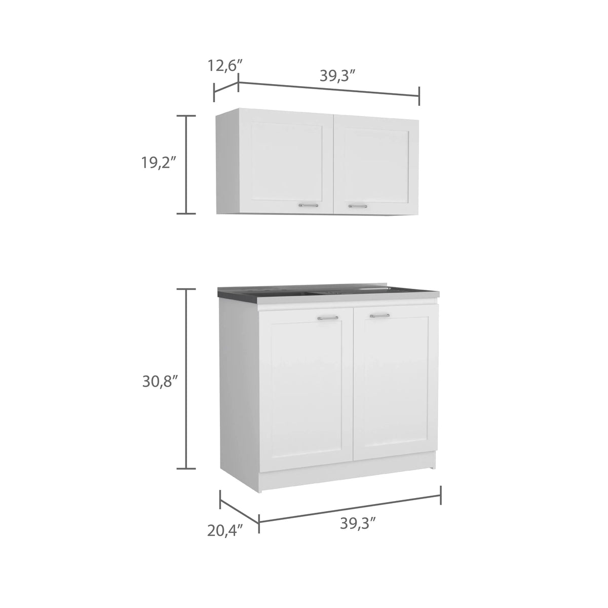 White Cabinet Set T569