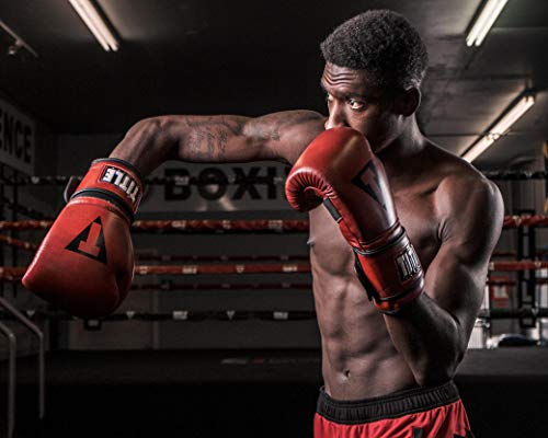 Blood Red Leather Training Gloves C841
