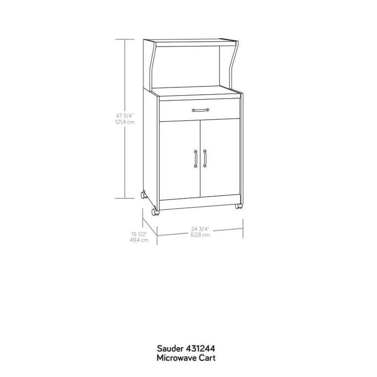 Engineered Wood Microwave Kitchen Cart M468996