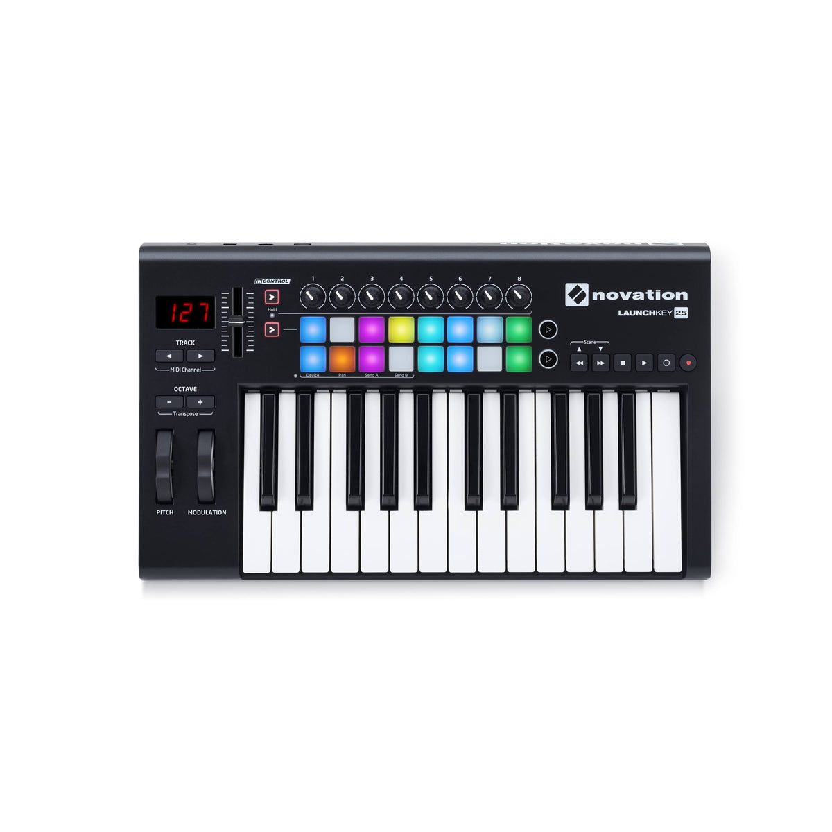 Black 25 Key USB Controller Keyboard Q229236