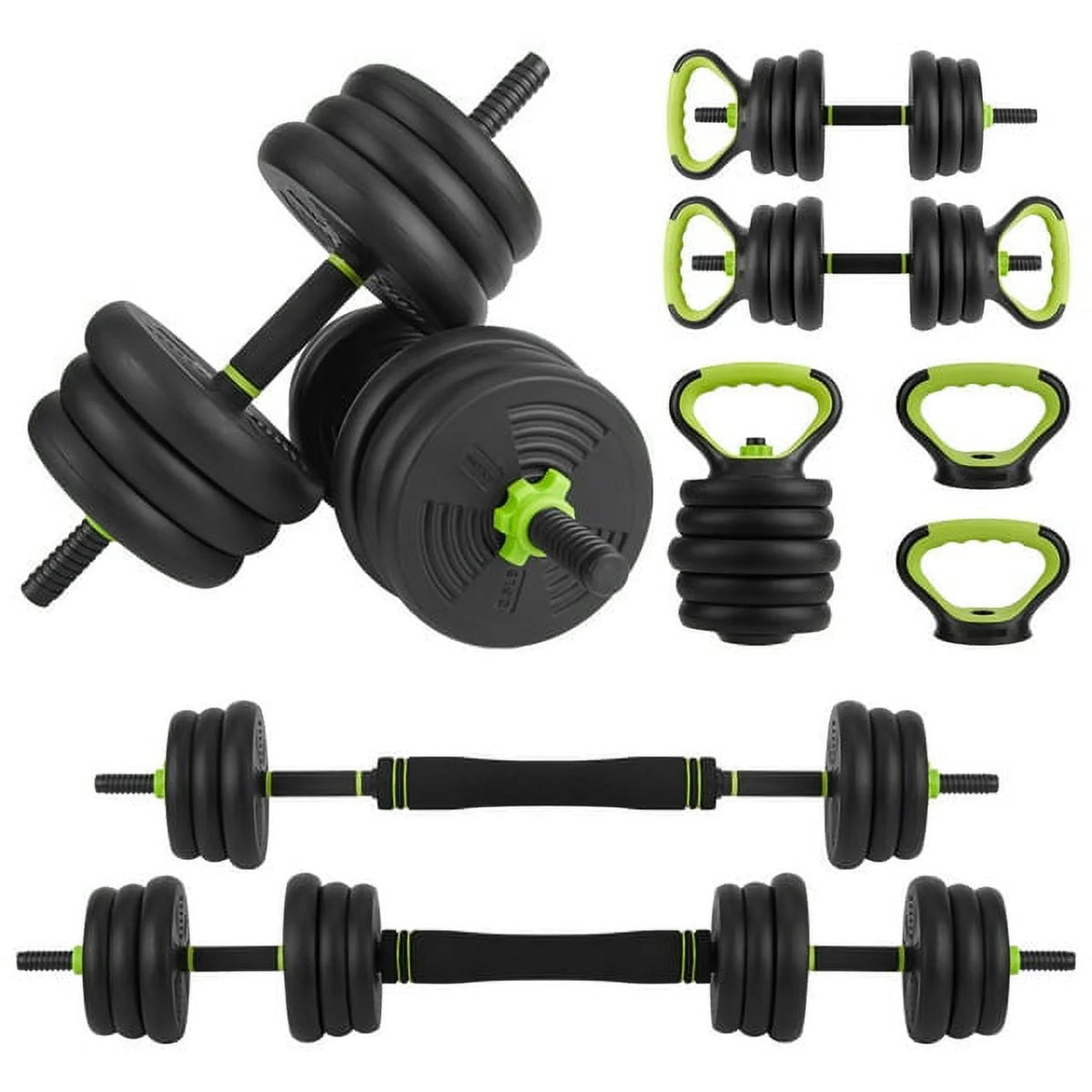 4-in-1 Adjustable Dumbbells Set 66 LBS S12994