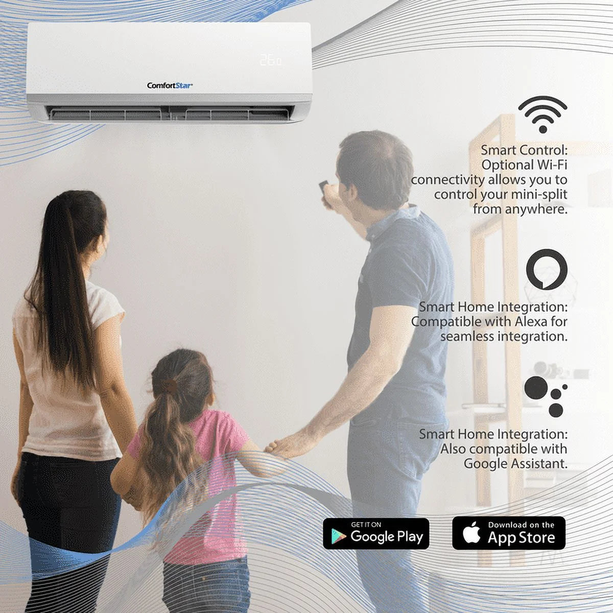 18,000 BTU 22 SEER2 Ductless Mini-Split Air Conditioner Heat Pump 220V T994