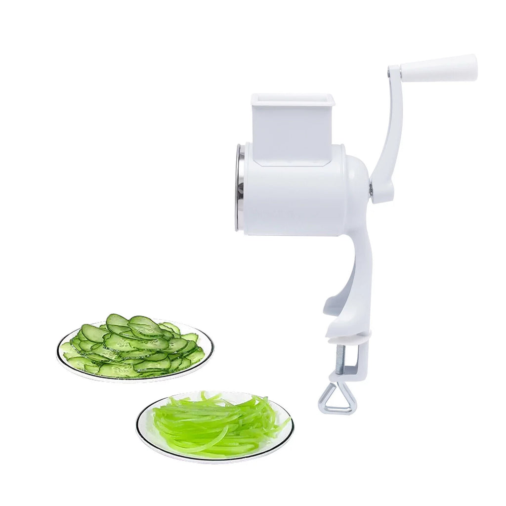 Rotary Cheese Grater with 5 Stainless Steel Drum Blades P386099