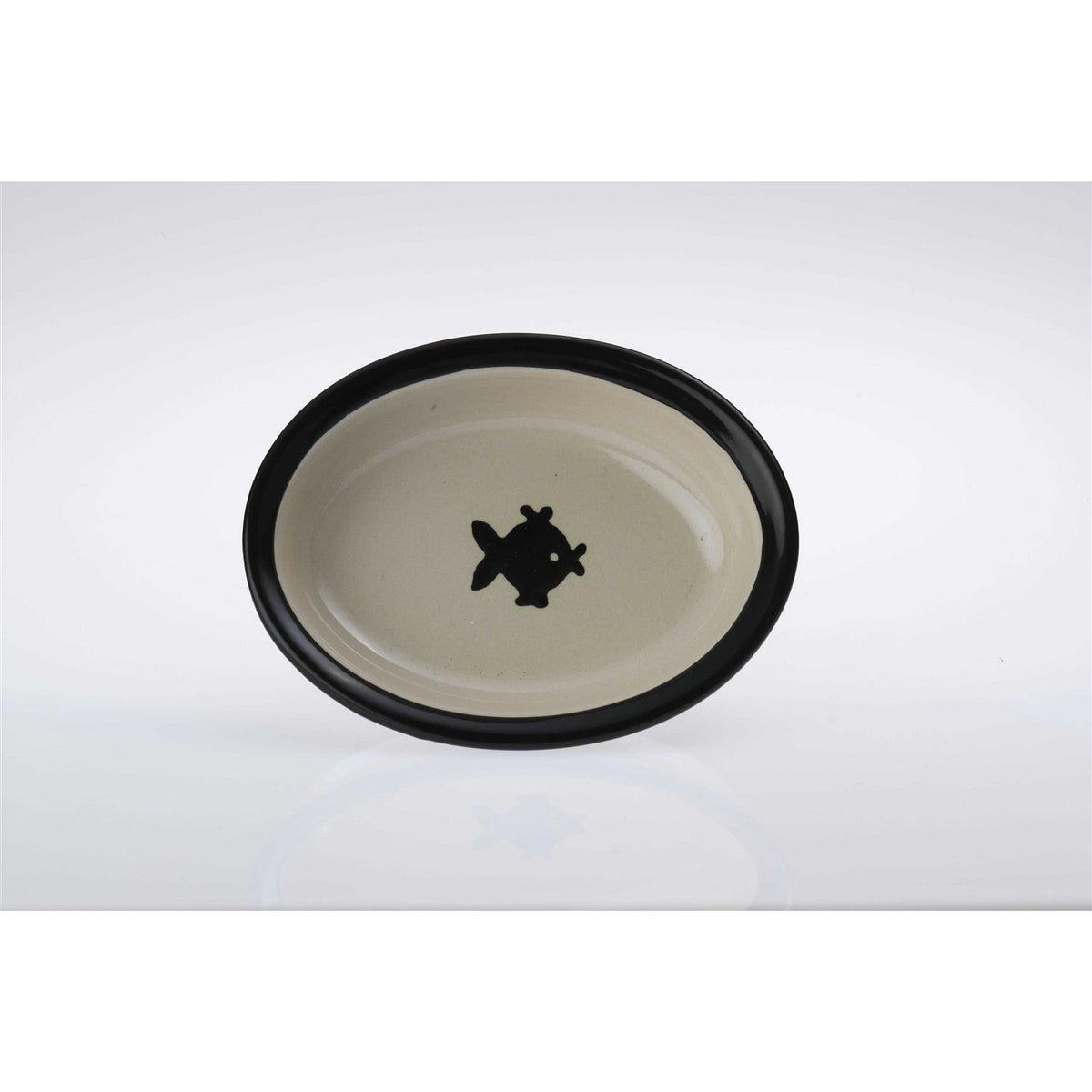 Stoneware Cat Bowl V91045