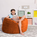 Orange 3 Foot Memory Foam Kids Chair P9990