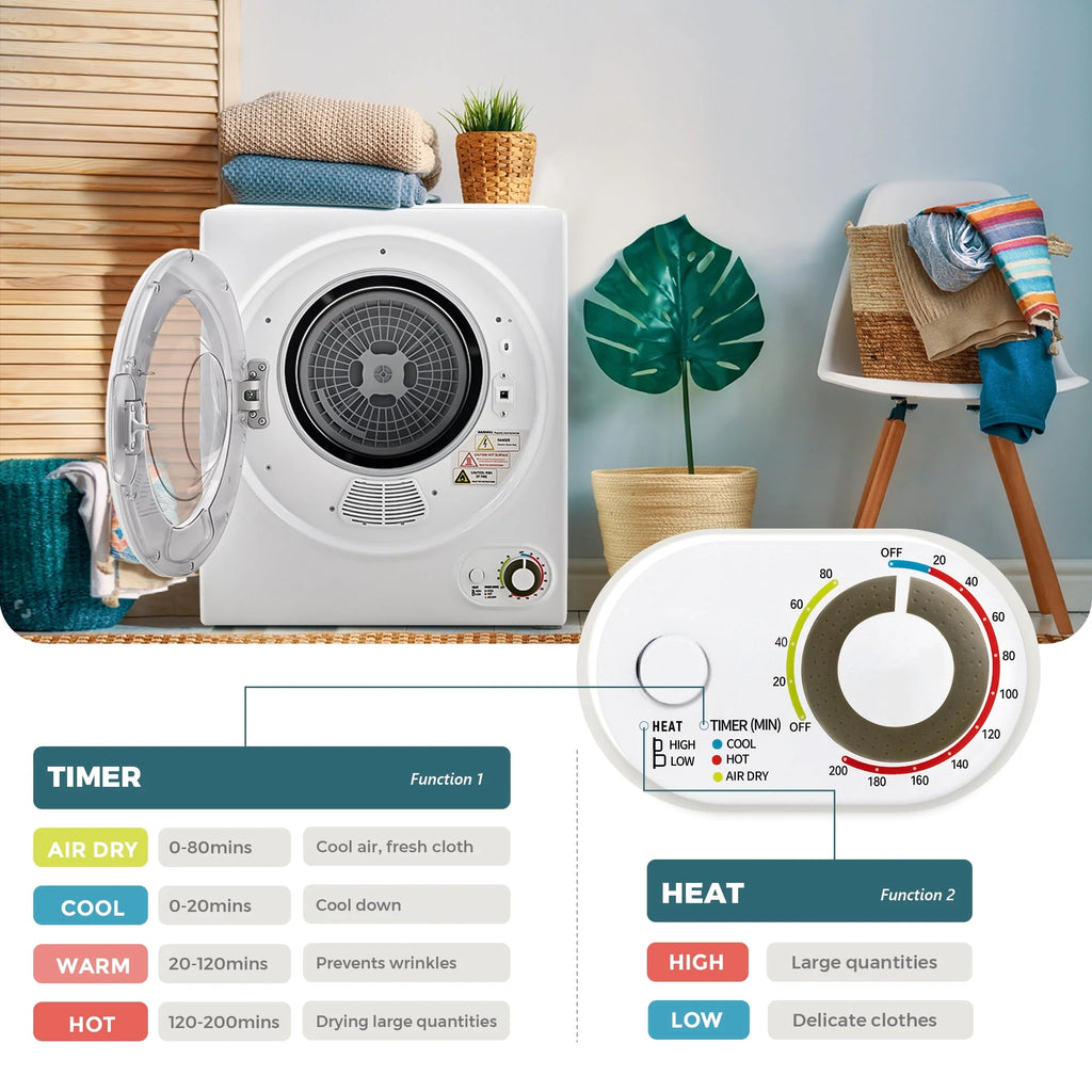 1.6 Cu. ft. Portable Electric Clothes Dryer E70966