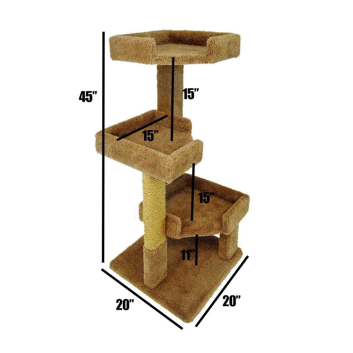 Solid Wood Cat Condo Z734011