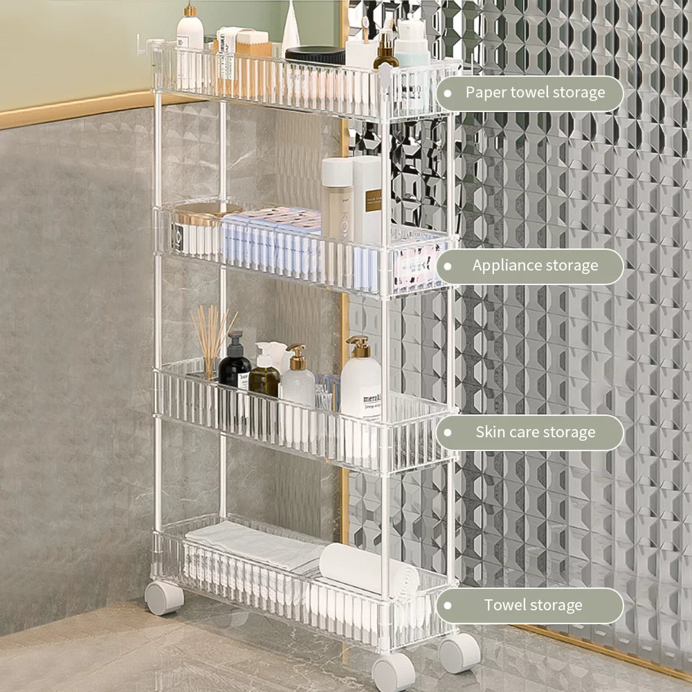 Slim 3 Tier Rolling Storage Cart P772