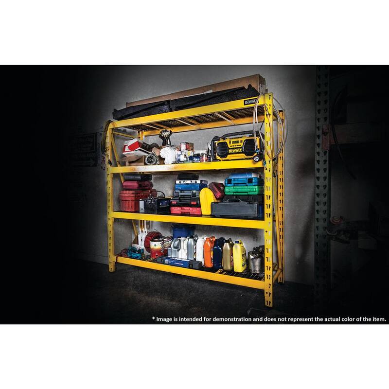 Black 4-Tier Steel Storage Shelving Unit P157969