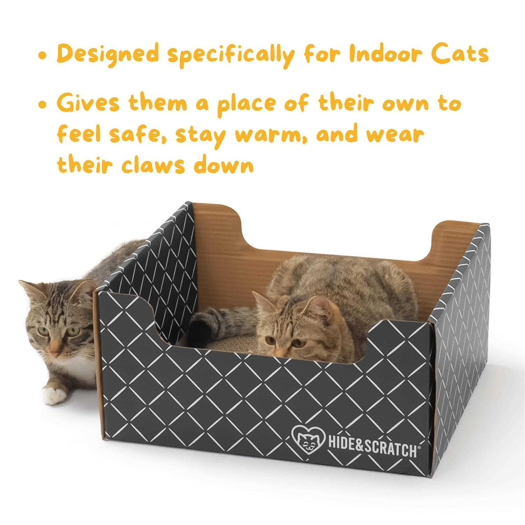 Extra-Large Heavy Duty Cardboard Cat Scratcher and Lounger Box F991570