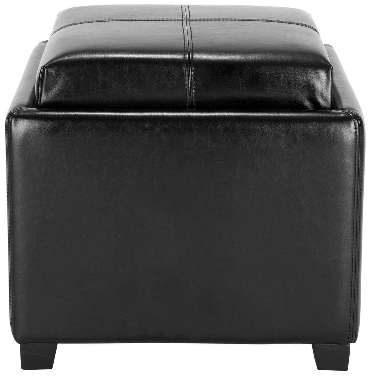 Black Single Tray Ottoman L240372
