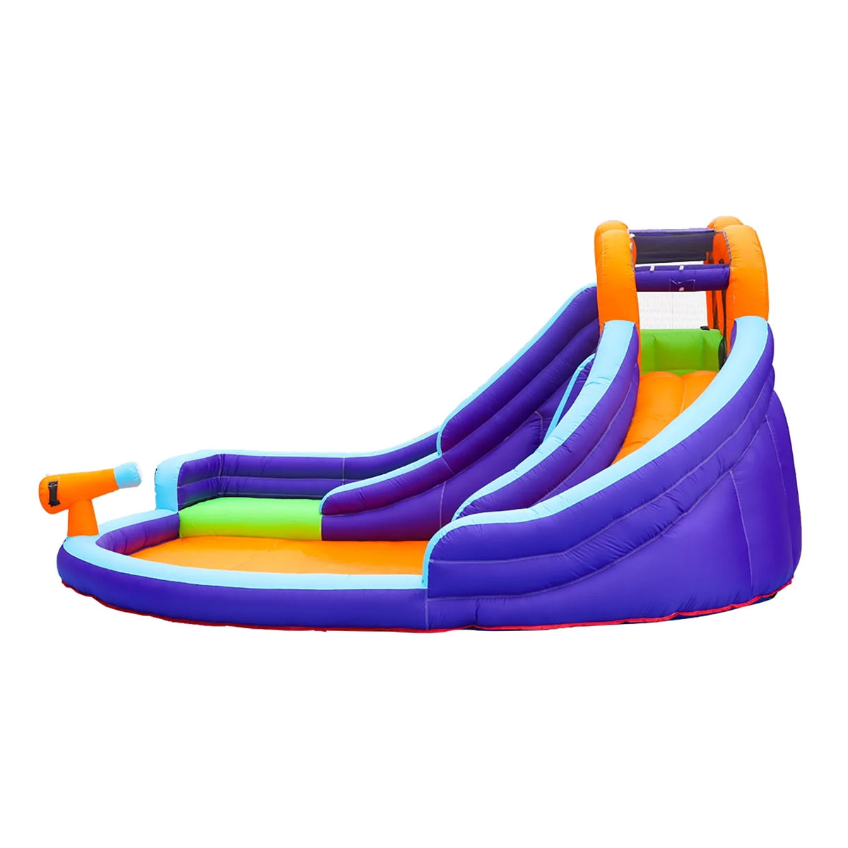 Double Slide Inflatable Water Park with Climbing Wall & Water Cannon G514775
