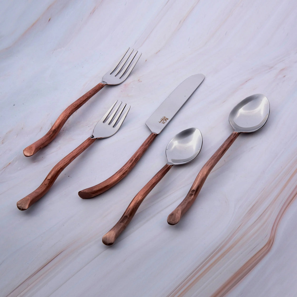 Antique Copper 20 Pcs. Flatware Set X22577
