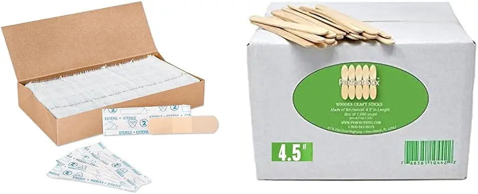 Adhesive Bandages 1500 + 1000 4.5" Craft Sticks F815040