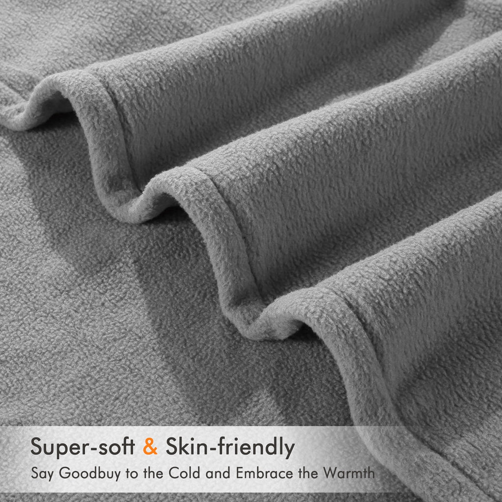 Electric Heated Blanket Full Size Gray F9113