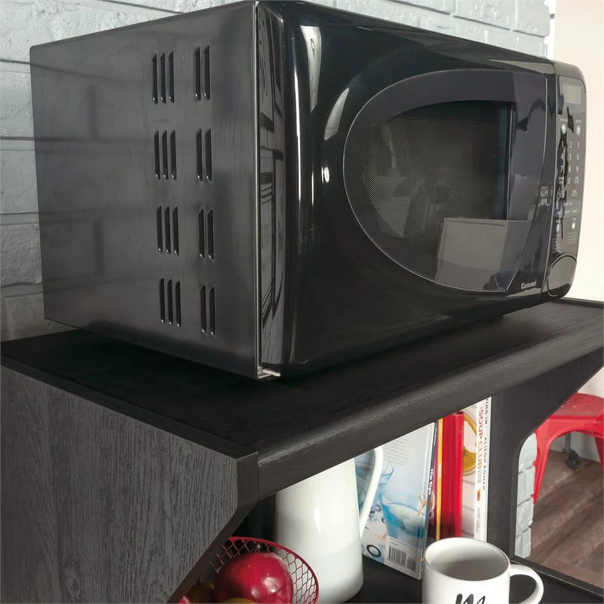 Engineered Wood Microwave Kitchen Cart M468996