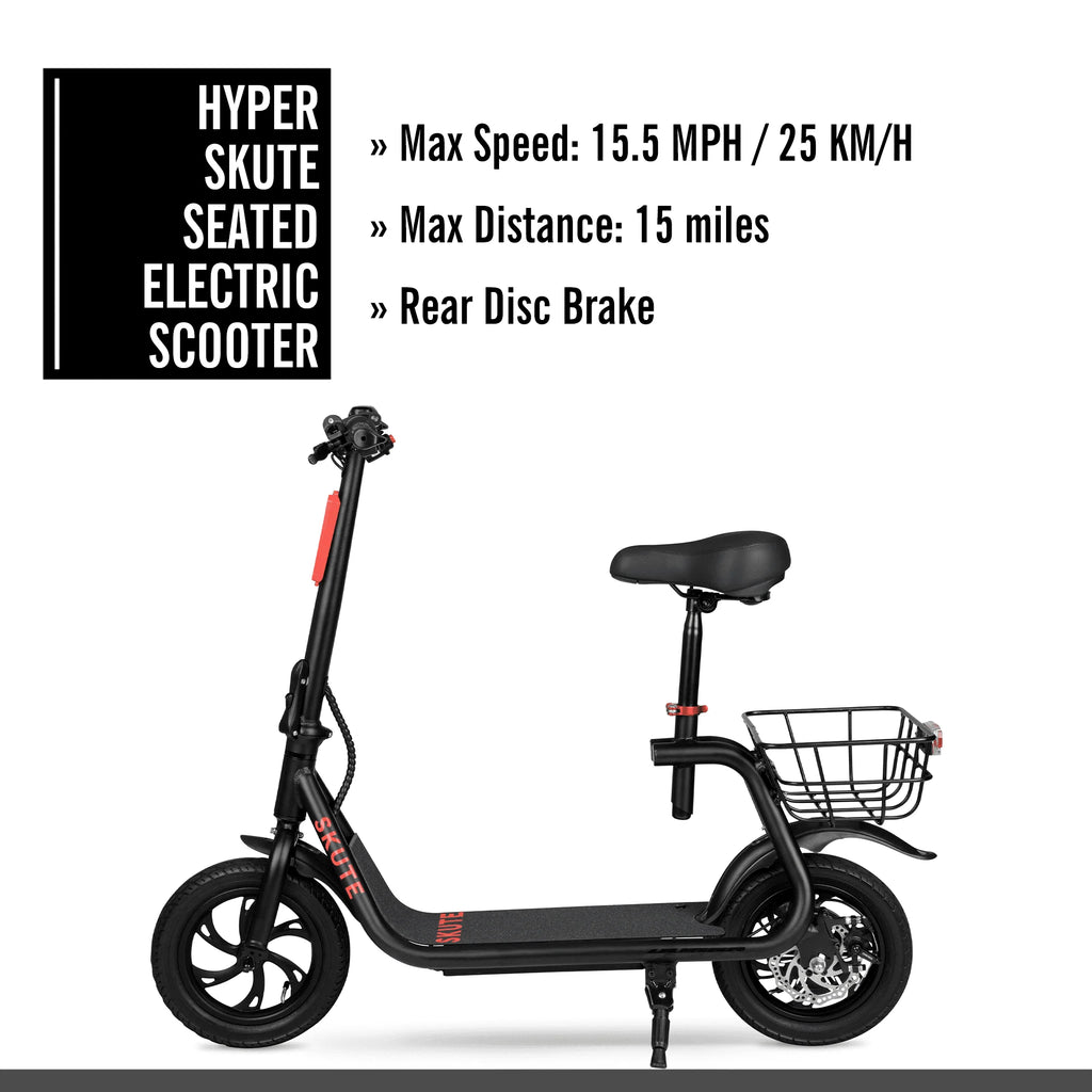 36V 250W Seated Electric Scooter with Basket P5801