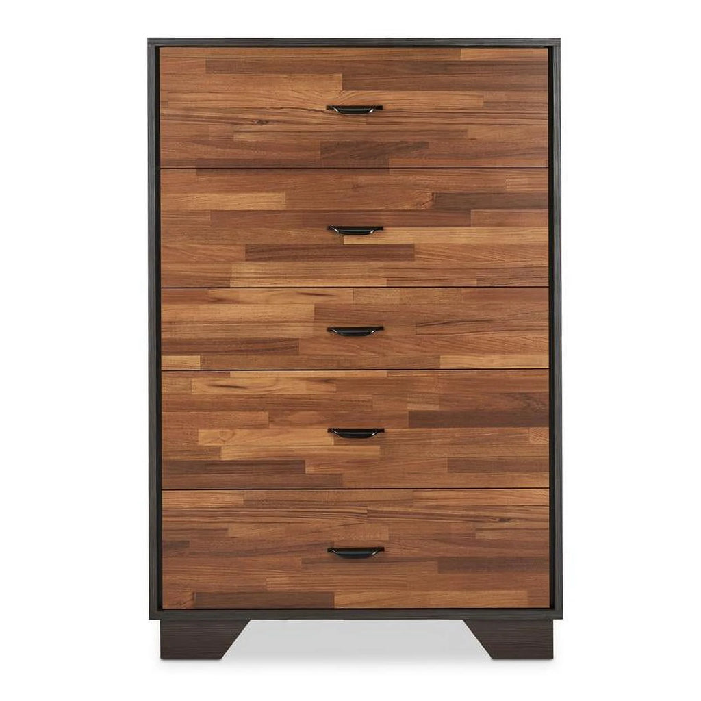 16" Transitional Wood Chest with 5 Drawers J9118