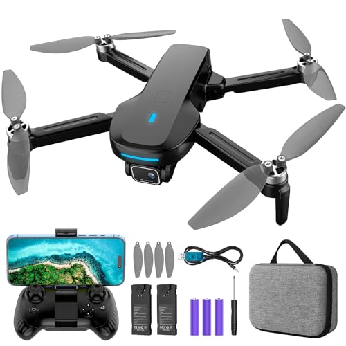 1080P HD FPV Camera Drone with Brushless Motor, 2 Batteries, Foldable S761363