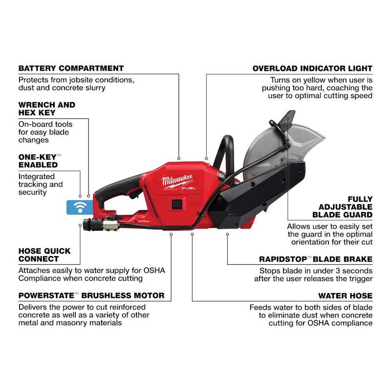 18V Lithium-Ion Brushless Cordless 9 in. Cut Off Saw Kit O83034