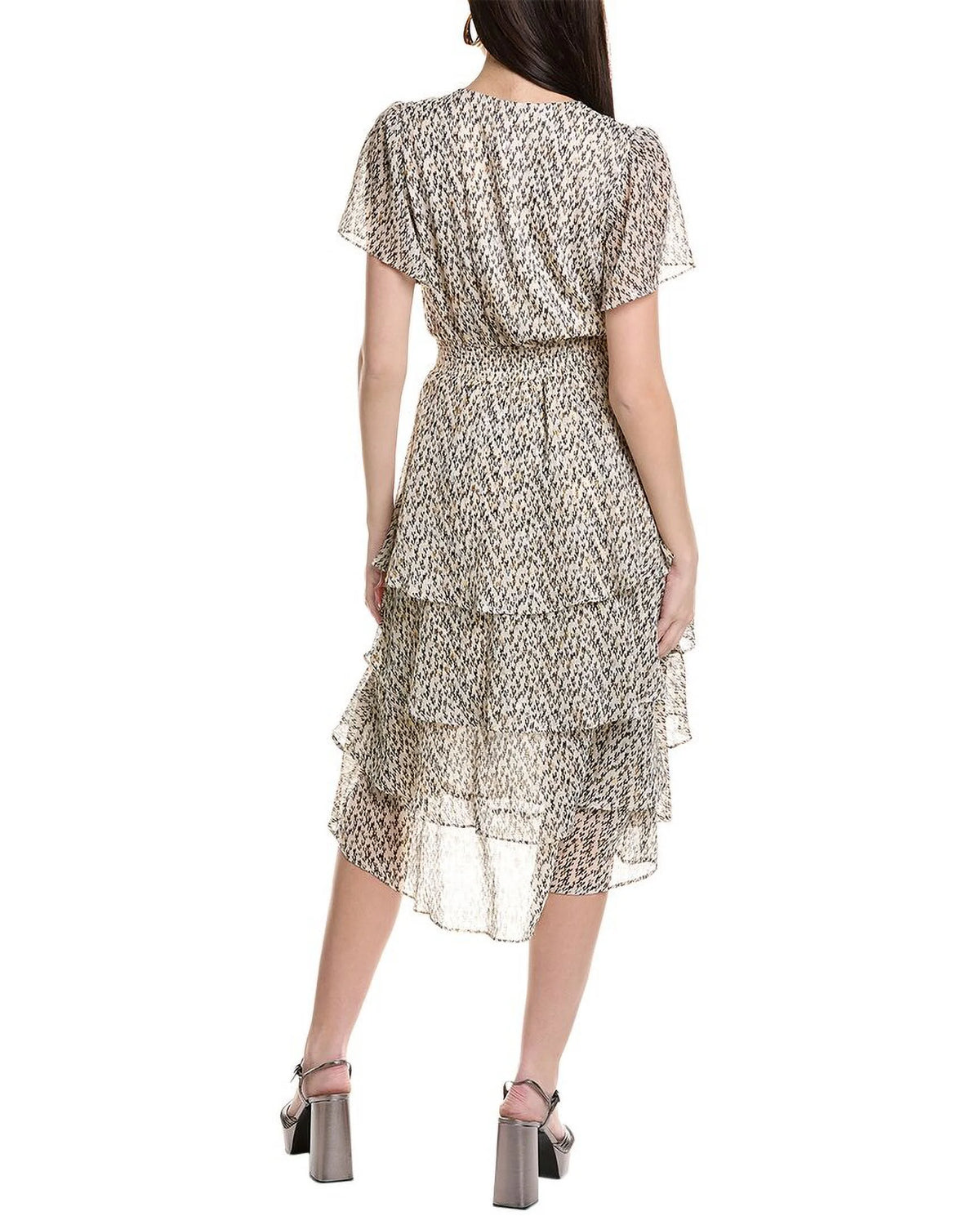 White Layered Midi Dress G650216