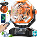 20000mAh Rechargeable Battery Powered Camping Fan with LED Lantern H12729