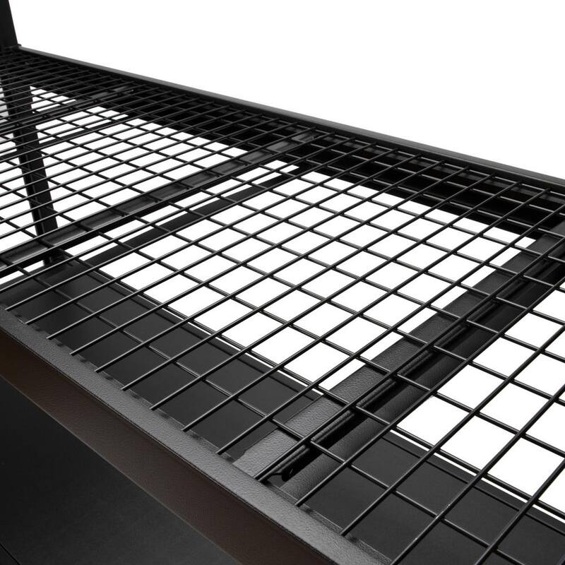 Black 4-Tier Steel Storage Shelving Unit P157969