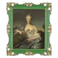 8x10 Picture Frames Moss Green with Gold Trim O16954